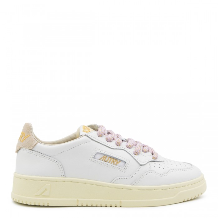 CREAM AND WHITE LEATHER...