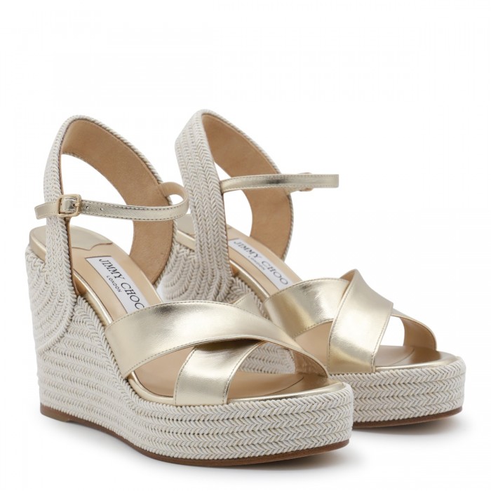 CHAMPAGNE LEATHER ESPADRILLAS 2