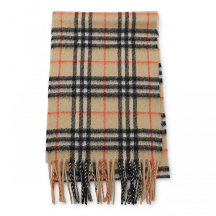 BEIGE WOOL SCARF