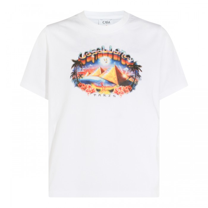 WHITE COTTON T-SHIRT