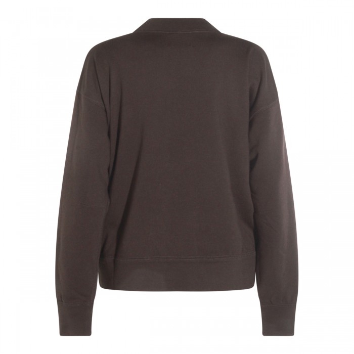 BROWN COTTON SWEATSHIRT 2