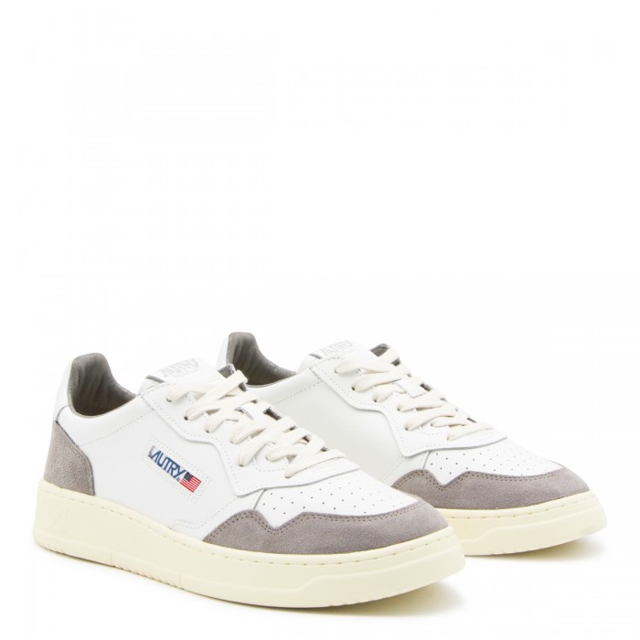WHITE AND GREY LEATHER... 2