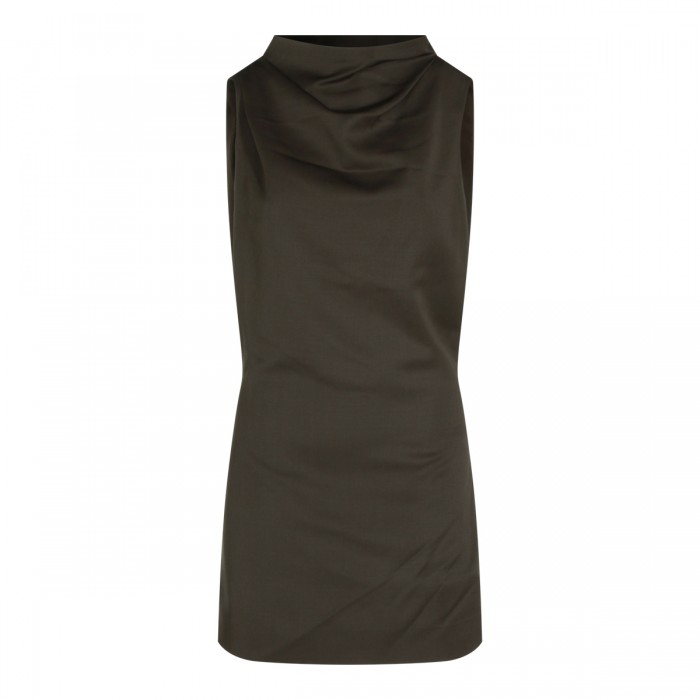 CLOVE VIRGIN WOOL ASTOR DRESS