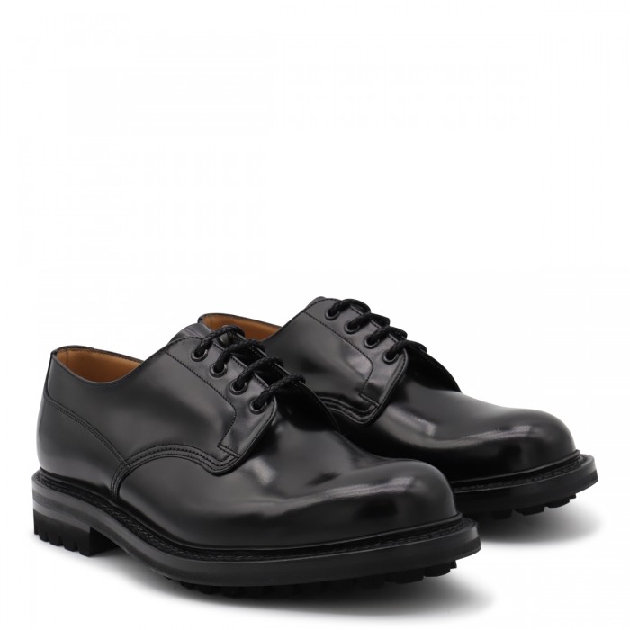 BLACK LEATHER NEIL LACE UP... 2