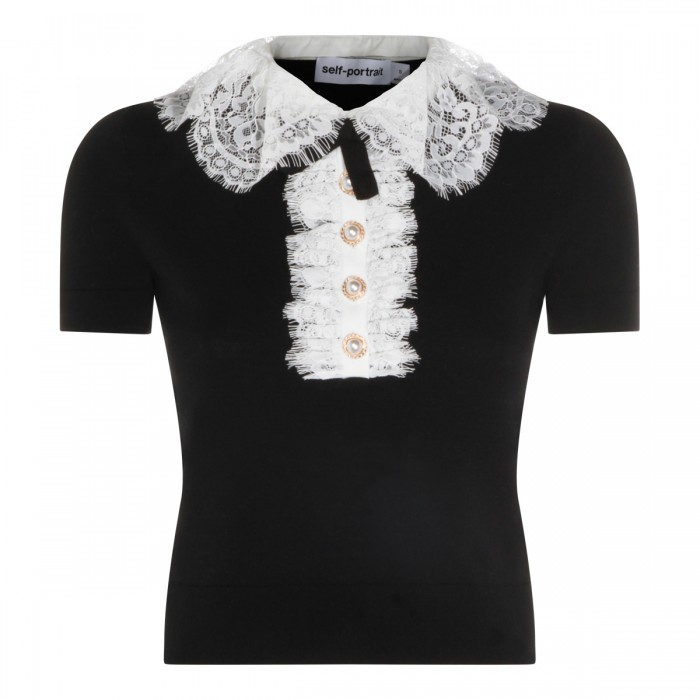 BLACK WOOL KNITWEAR