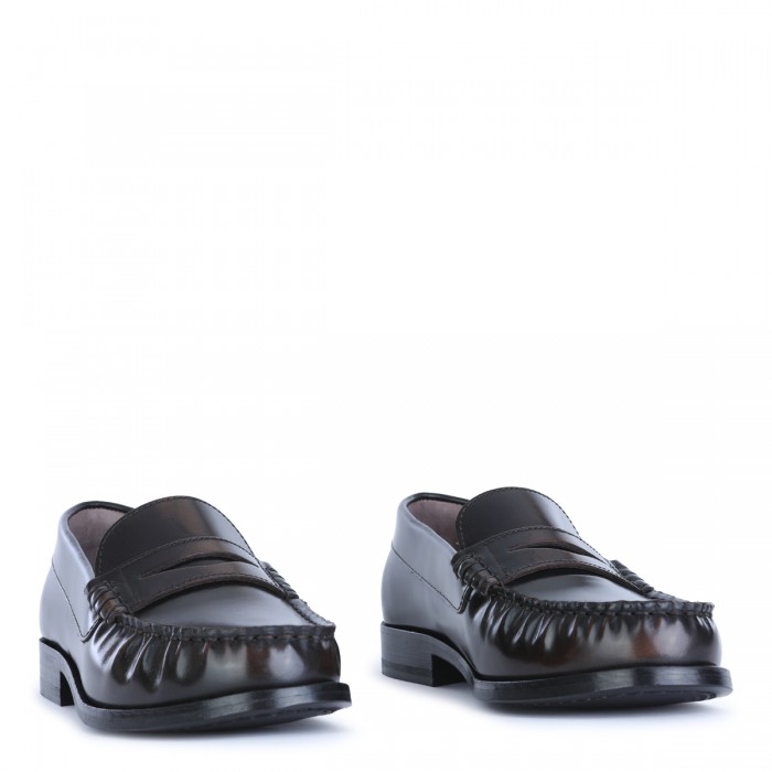 COFFEE LEATHER LOAFERS 2