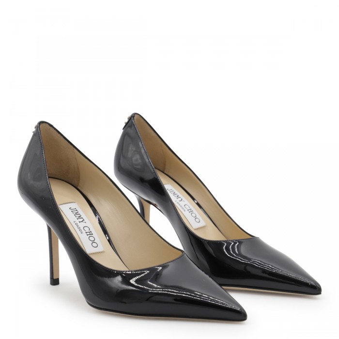 BLACK LEATHER PUMPS 2