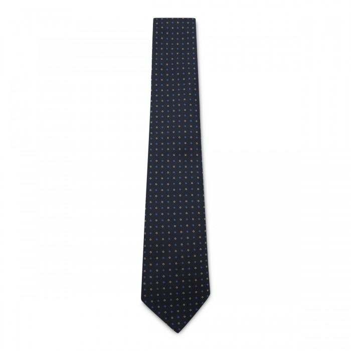 NAVY SILK TIE