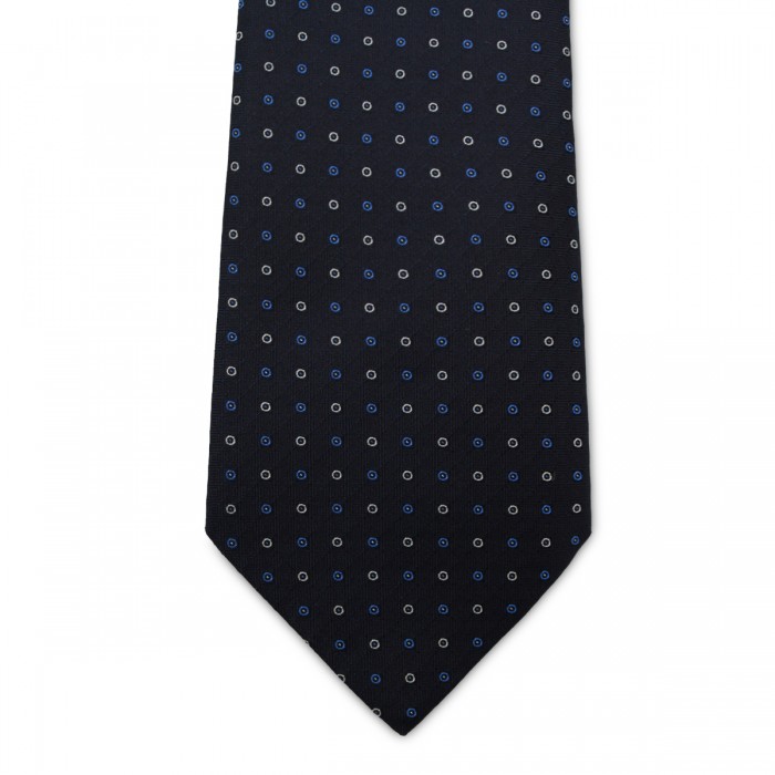 NAVY SILK TIE 2