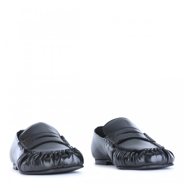 BLACK LEATHER LOAFERS 2