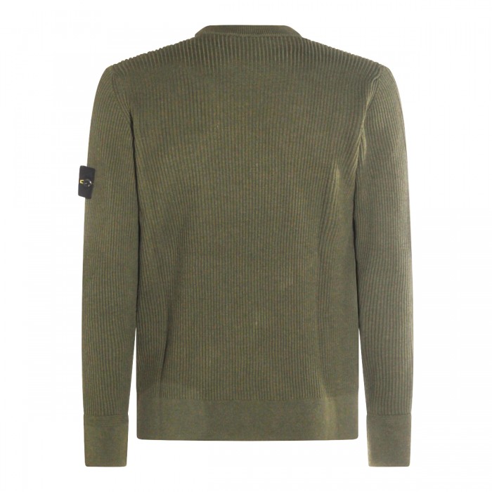MILITARY GREEN WOOL SWEATER 2