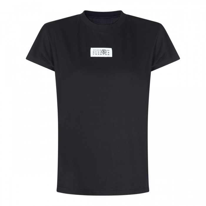 BLACK COTTON T-SHIRT