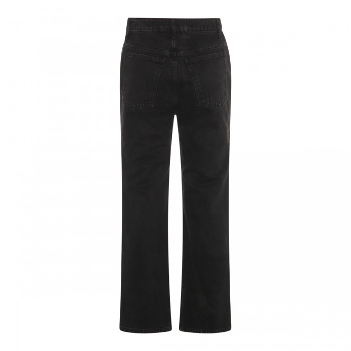 BLACK COTTON DENIM JEANS 2