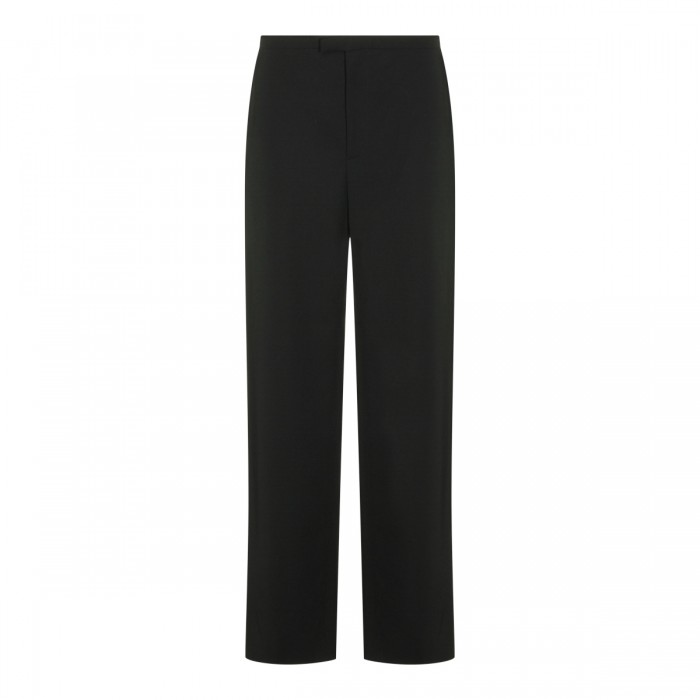 BLACK WOOL PANTS