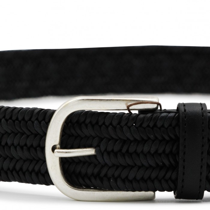 BLACK LEATHER BELT 2