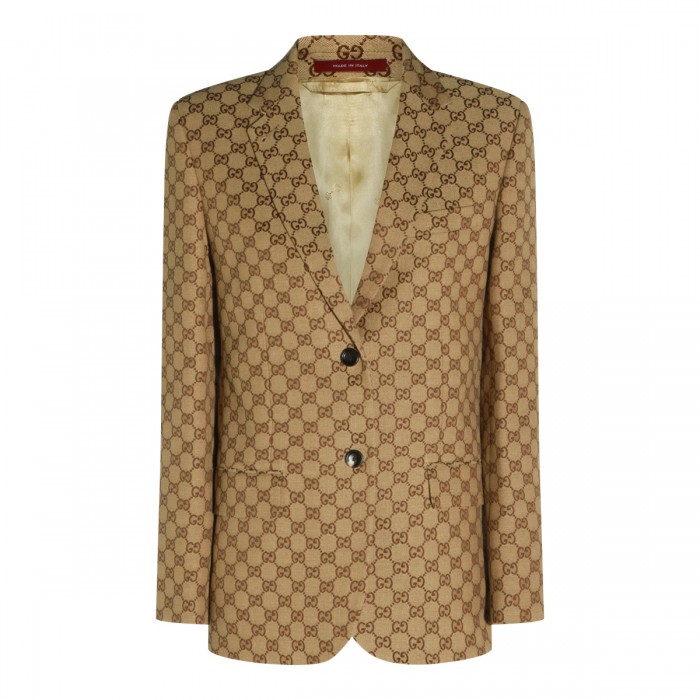 BEIGE EBONY GG BLAZER