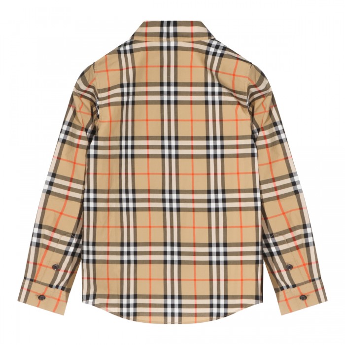 SAND IP COTTON CHECK SHIRT 2