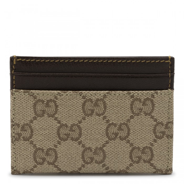 BEIGE GG CARD HOLDER