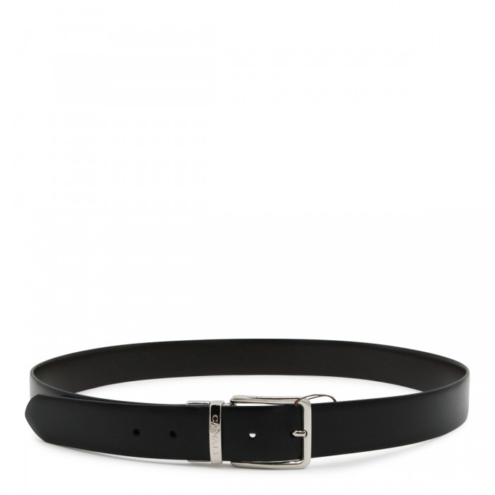 BROWN AND BLACK LEATHER BELT