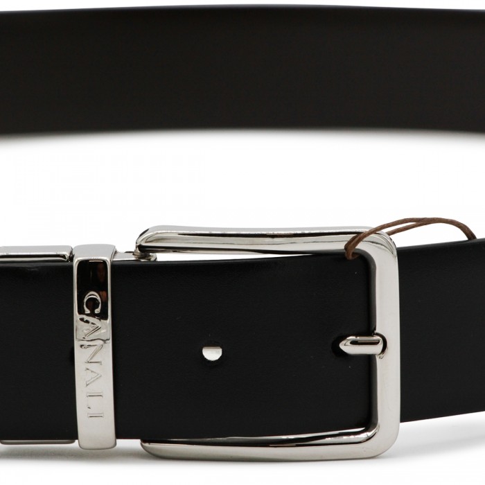 BROWN AND BLACK LEATHER BELT 2