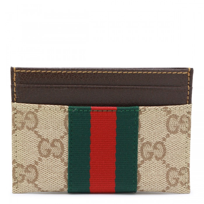 BEIGE CARD HOLDER