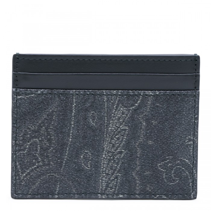 BLACK LEATHER CARD HOLDER 2