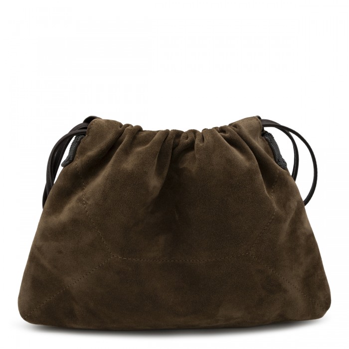 BROWN LEATHER CROSSBODY BAG
