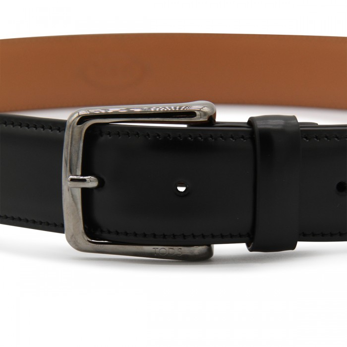 BLACK LEATHER BELT 2