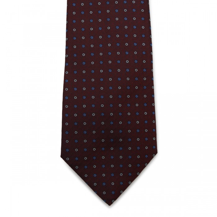 BURGUNDY SILK TIE 2