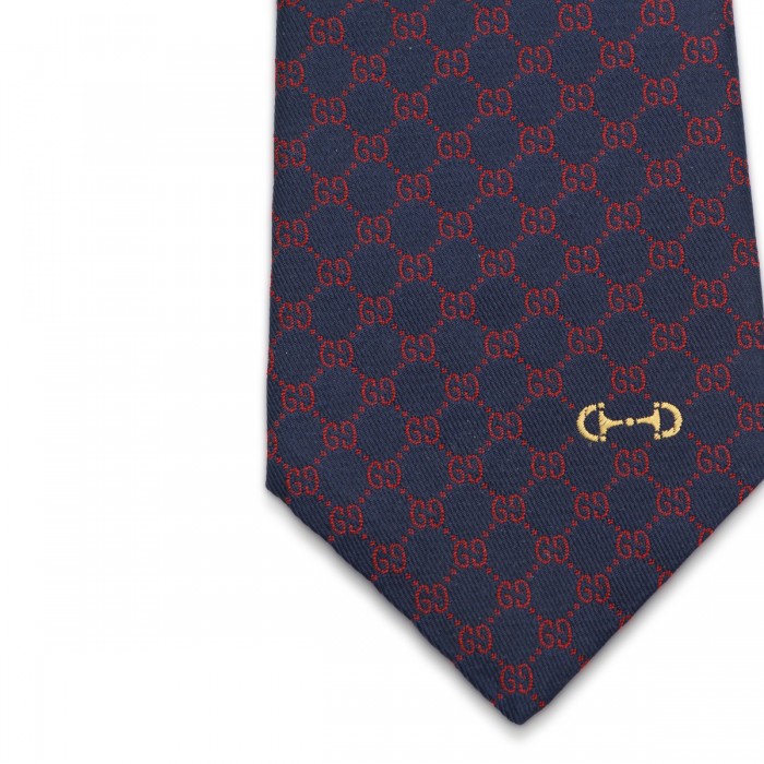 NAVY SILK TIE 2