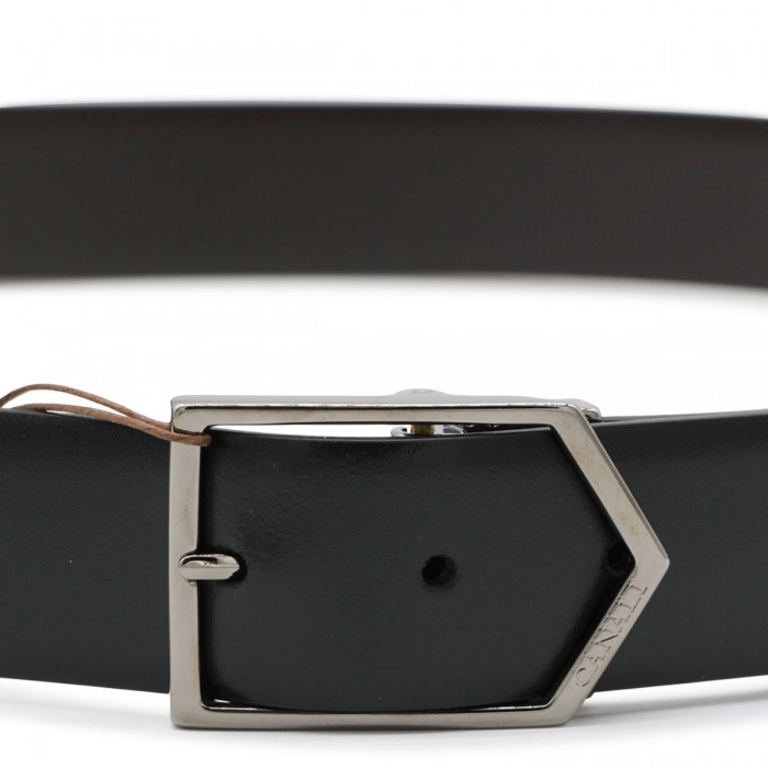 BLACK LEATHER BELT 2