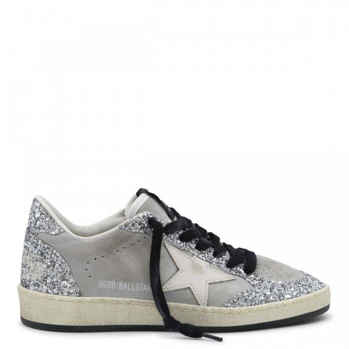 GREY LEATHER BALLSTAR SNEAKERS