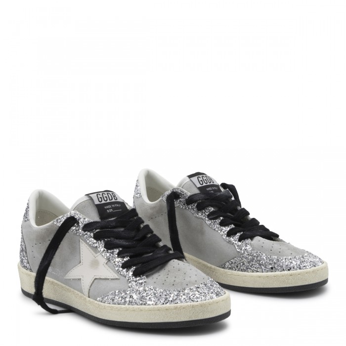 GREY LEATHER BALLSTAR SNEAKERS 2
