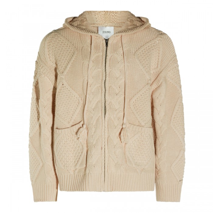CREAM COTTON BLEND SWEATER