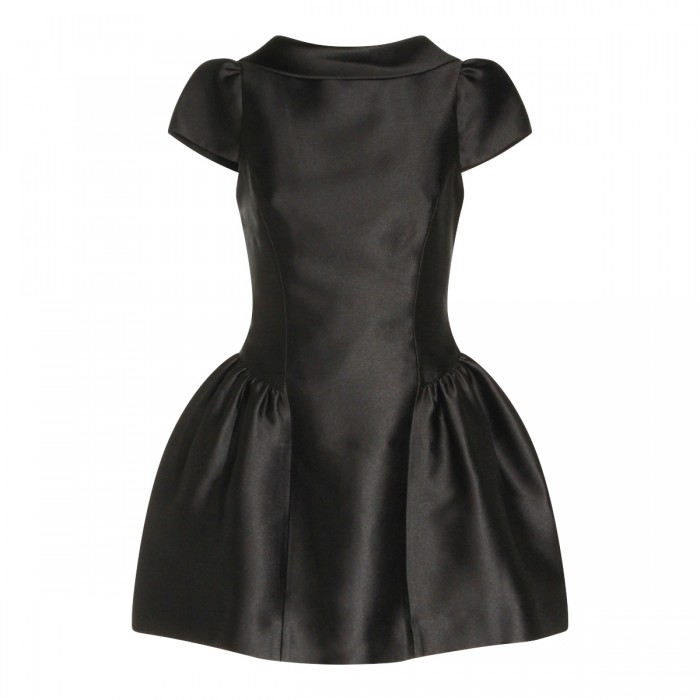 BLACK TAFFETA' MINI DRESS