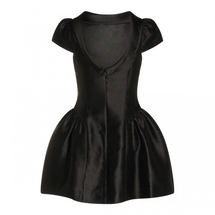BLACK TAFFETA' MINI DRESS 2