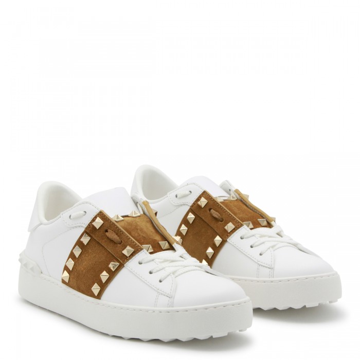 WHITE AND BEIGE LEATHER... 2