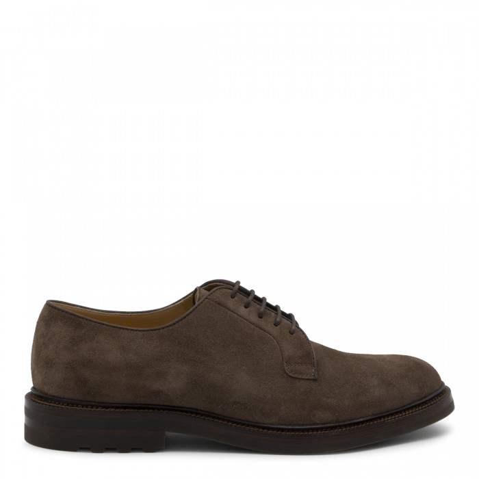 BROWN LEATHER LACE UP SHOES