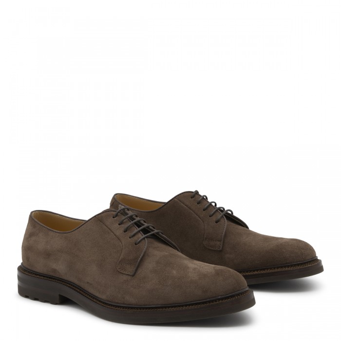 BROWN LEATHER LACE UP SHOES 2