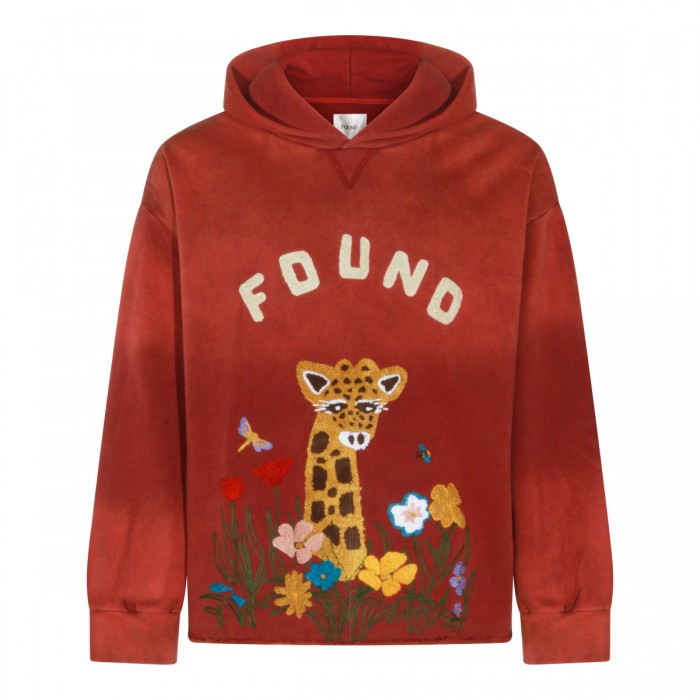 WASHED BERRY COTTON SWEATSHIRT
