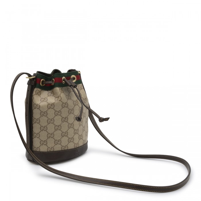 BEIGE EBONY GG WEB SATCHEL... 2