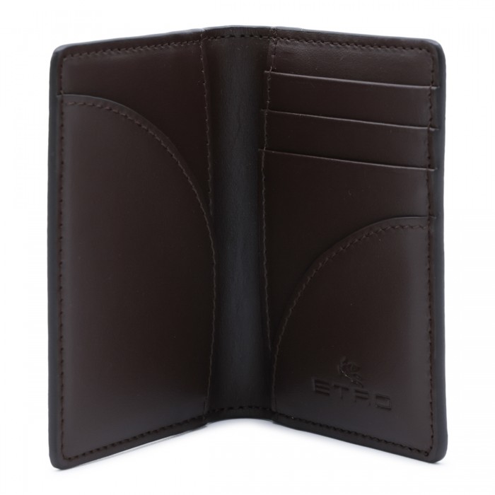 BROWN LEATHER CARD HOLDER 2