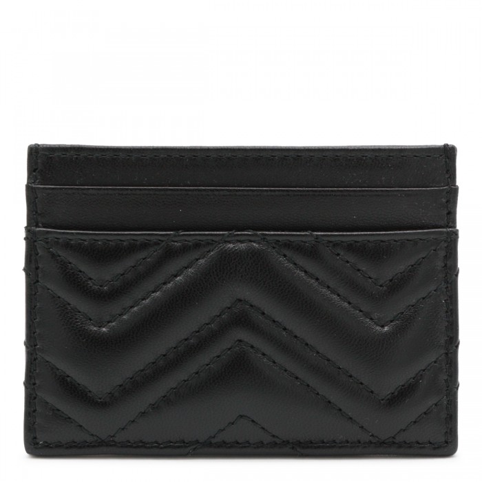 BLACK LEATHER CARD HOLDER 2
