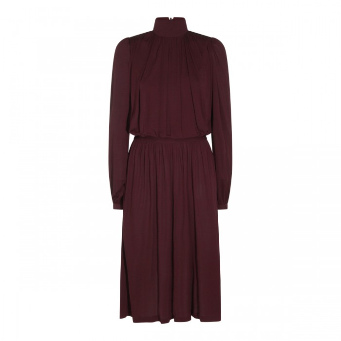 PURPLE VISCOSE DRESS