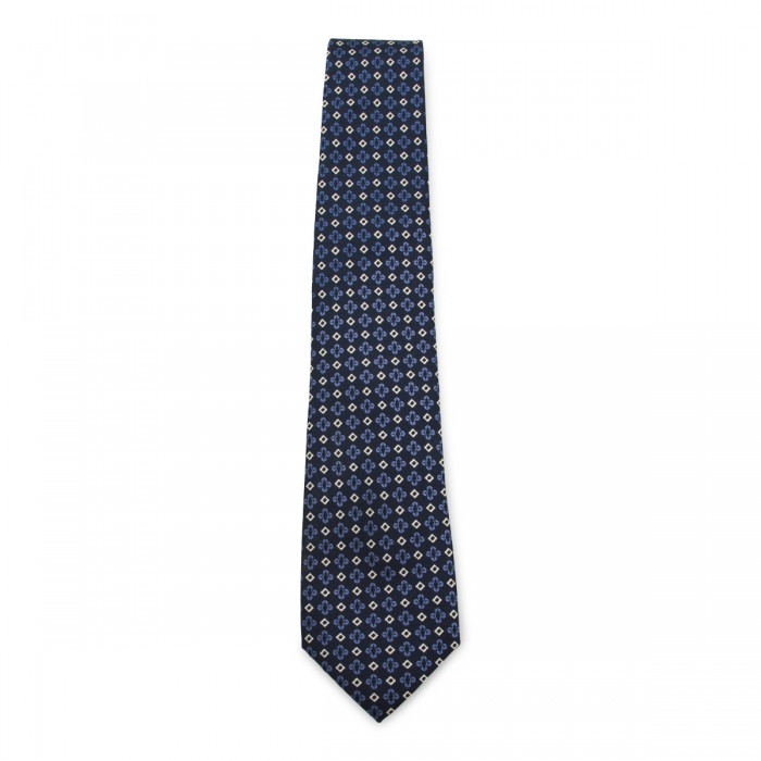 NAVY SILK TIE