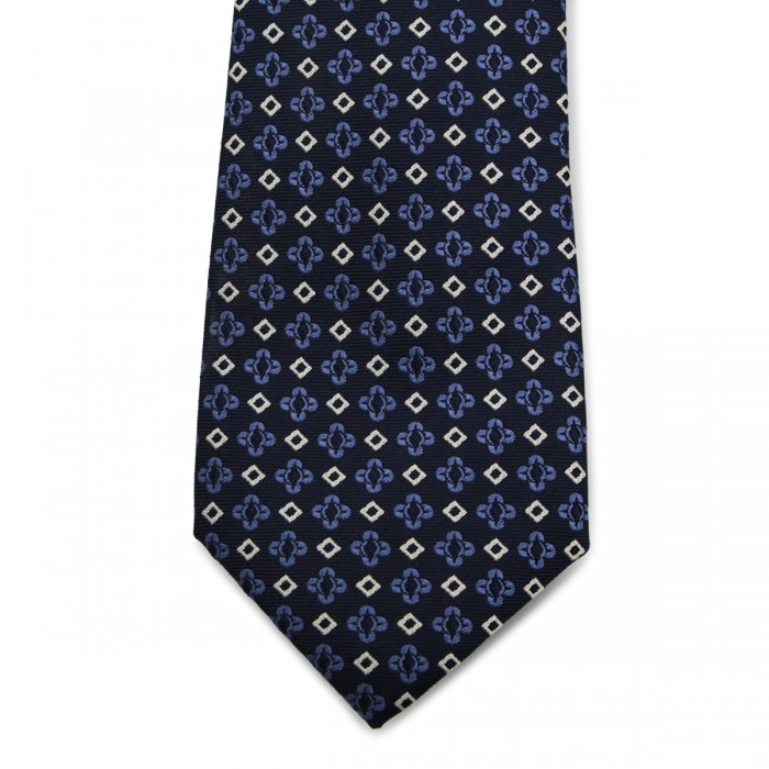 NAVY SILK TIE 2