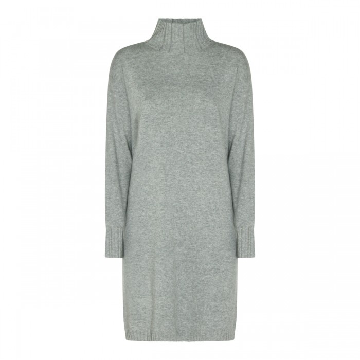 DARK GREY WOOL AND CASHMERE...