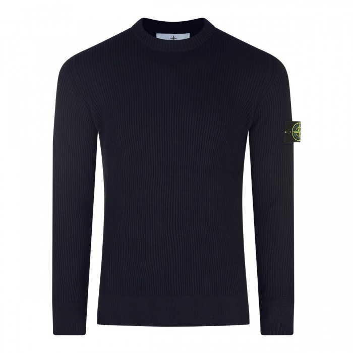 NAVY BLUE WOOL SWEATER