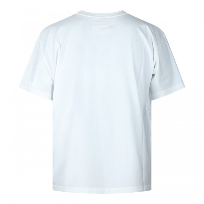 WHITE COTTON OVERDYED T-SHIRT 2
