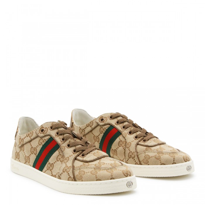BEIGE LEATHER SNEAKERS 2